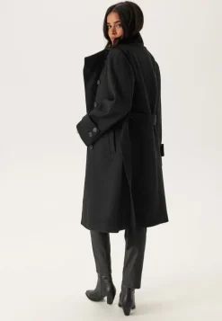 High Neck Midi Coat