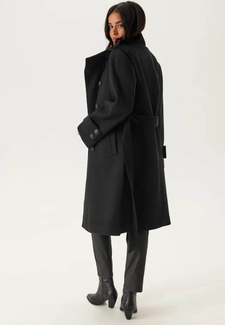 High Neck Midi Coat