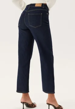 High Straight Ankle Jeans