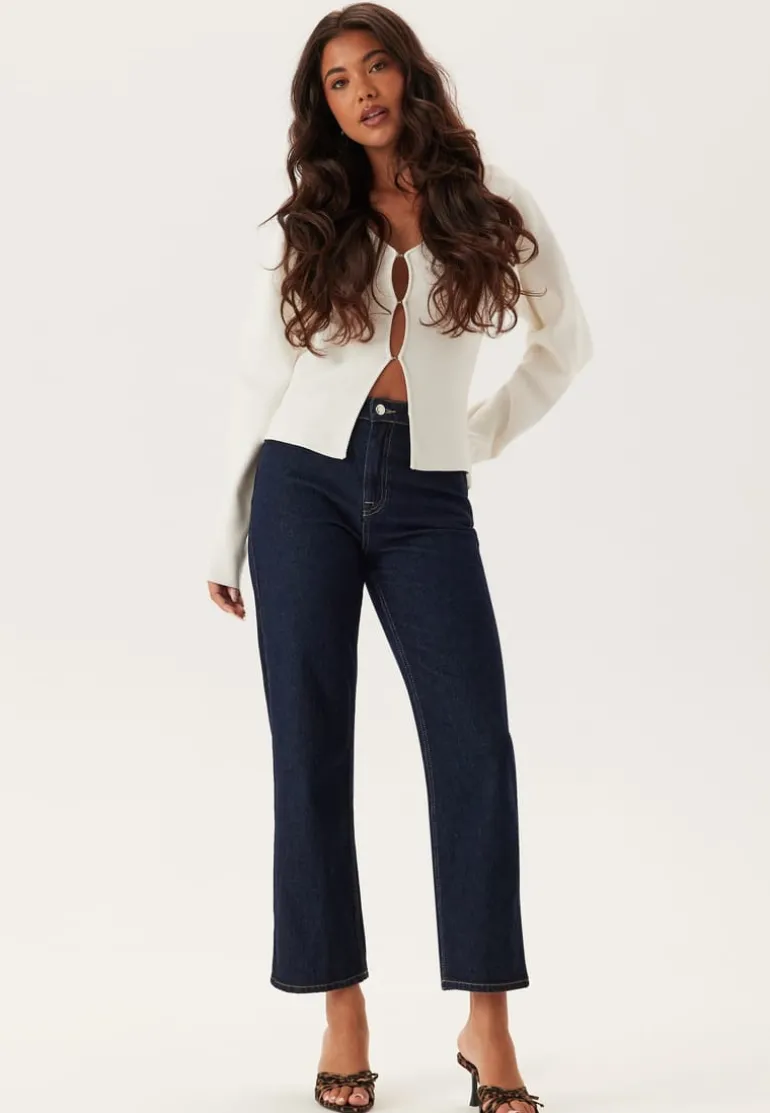 High Straight Ankle Jeans
