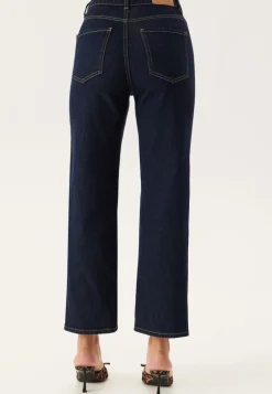 High Straight Ankle Jeans