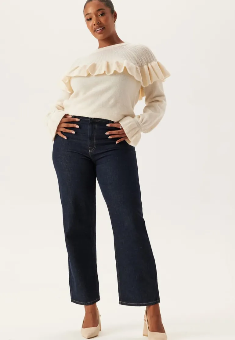 High Straight Ankle Jeans