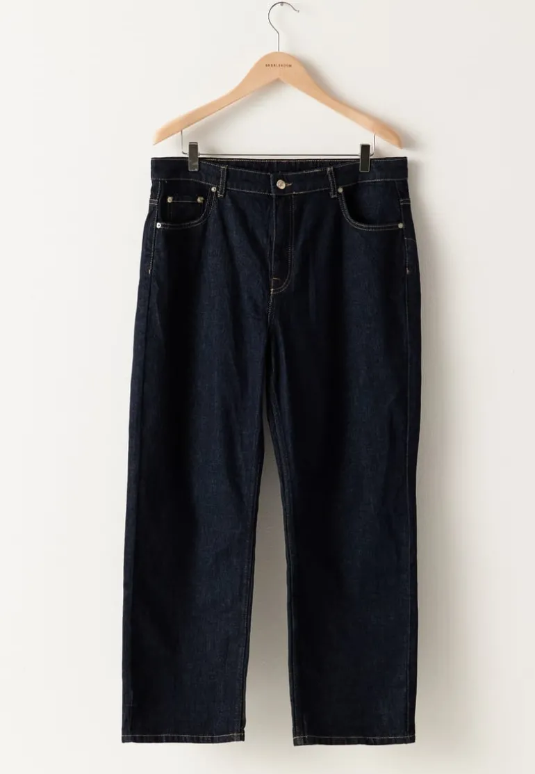 High Straight Ankle Jeans