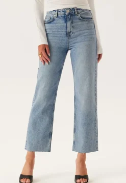 High Straight Ankle Jeans