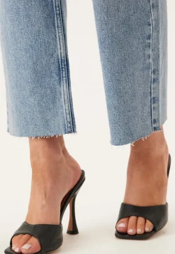 High Straight Ankle Jeans