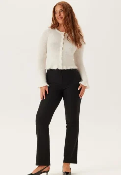 High Waist Stretchy Flared Trousers