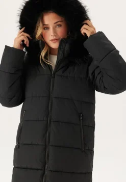 Hooded Padded Long Jacket