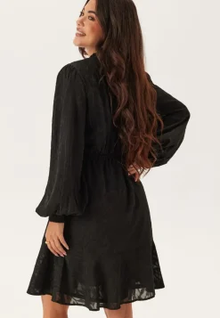 Jacquard Flounce Dress