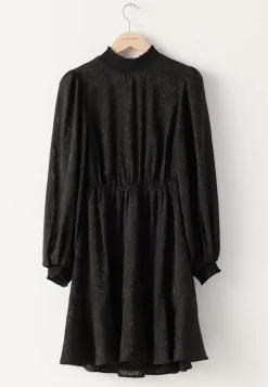 Jacquard Flounce Dress