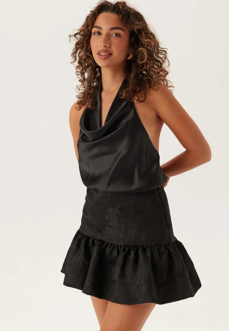 Jacquard Short Flounce Skirt