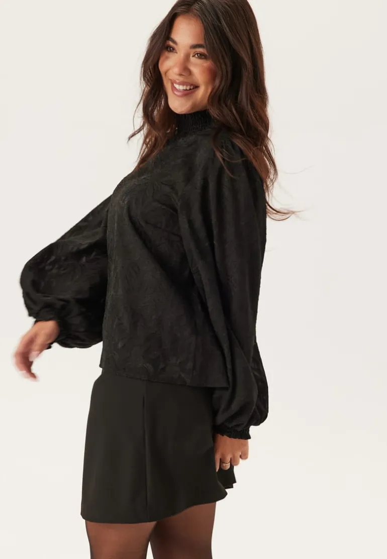 Jacquard Smock Blouse