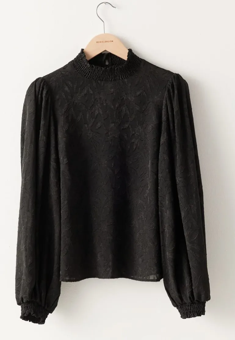 Jacquard Smock Blouse