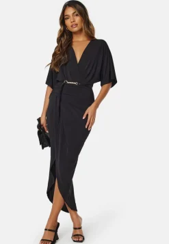 Kimono Sleeve Rouch Dress