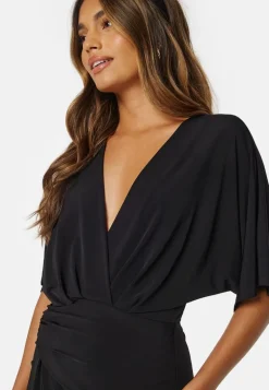 Kimono Sleeve Rouch Dress