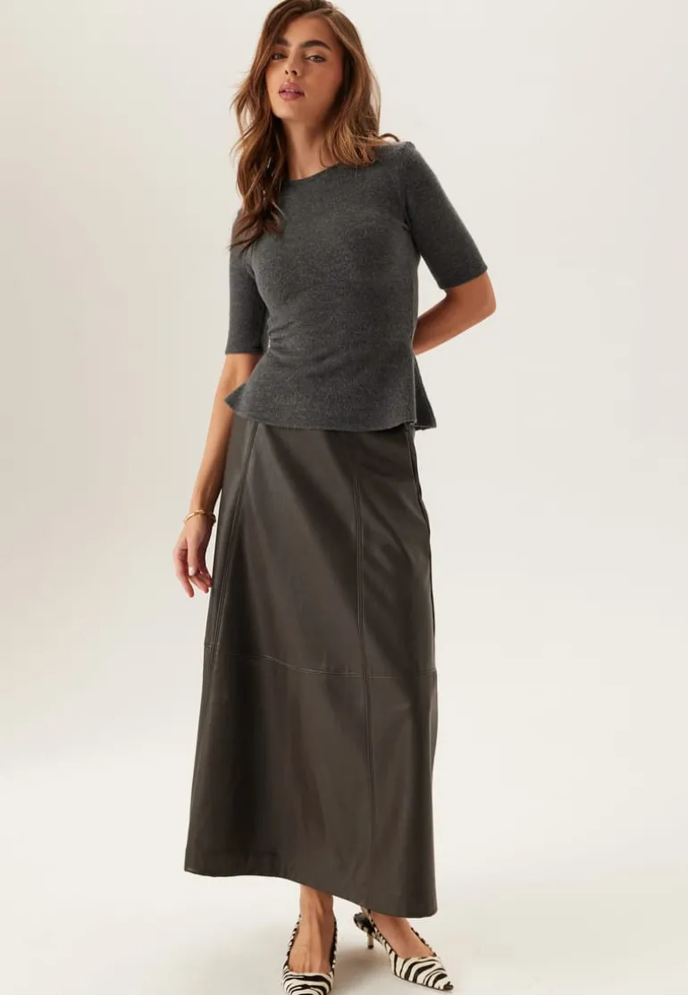 Knitted Peplum Top