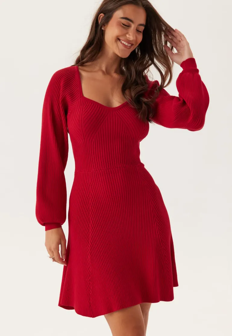 Knitted Short Skater Dress