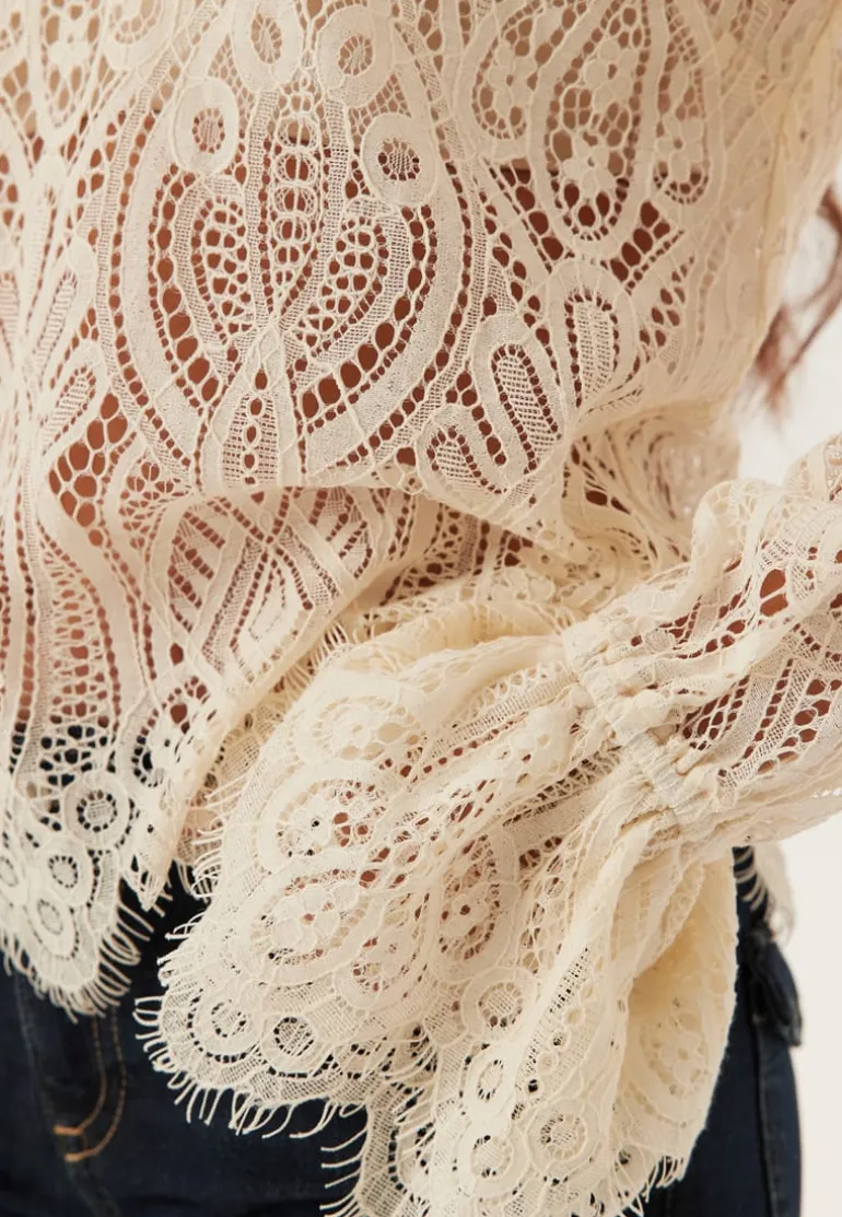 Lace Bow Blouse