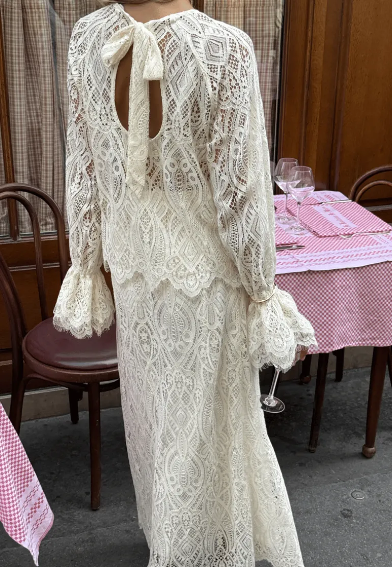 Lace Bow Blouse