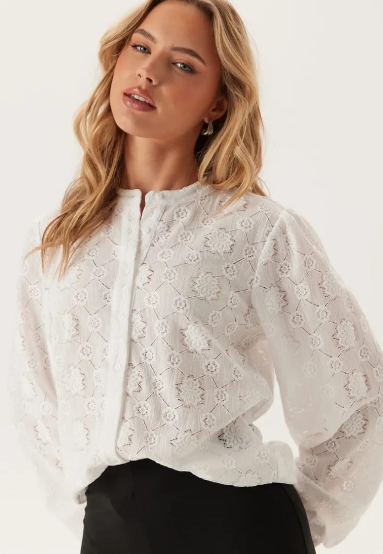 Long Sleeve Button Blouse