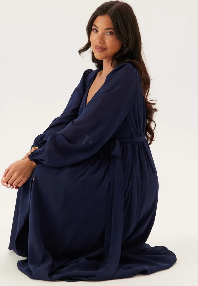 Long Sleeve Chiffon Dress