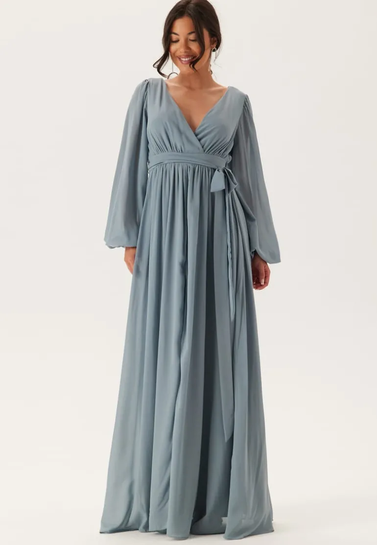 Long Sleeve Chiffon Dress