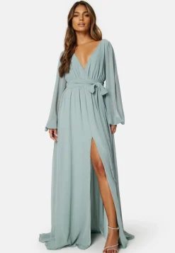 Long Sleeve Chiffon Dress