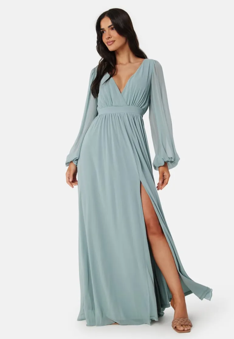 Long Sleeve Chiffon Dress