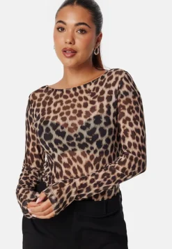 Long Sleeve Mesh Top