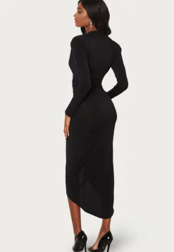 Long Sleeve Rouch Dress