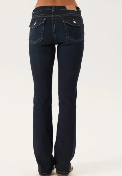 Low Bootcut Flap Jeans