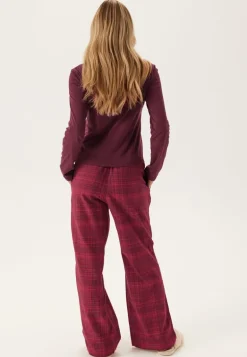 Ls Tee Flannel Pant Set