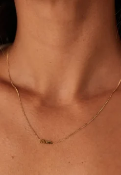 Mom Necklace Gold-plated