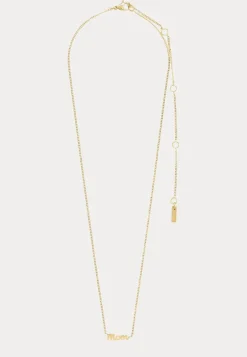 Mom Necklace Gold-plated