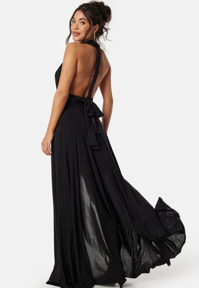 Multi Tie Maxi Dress Split