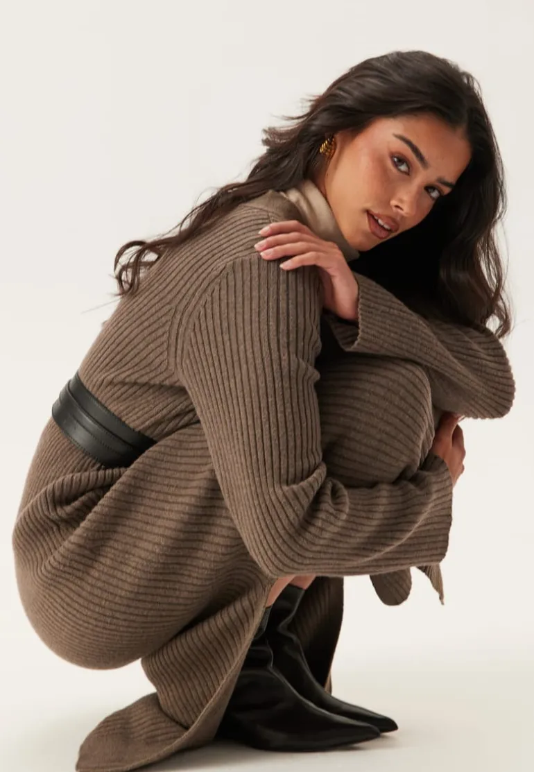 Objelva L/S RE V-NECK KNIT DRE