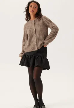 Objflora Re Ls Knit Button Car