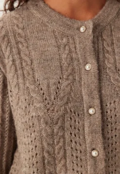 Objflora Re Ls Knit Button Car