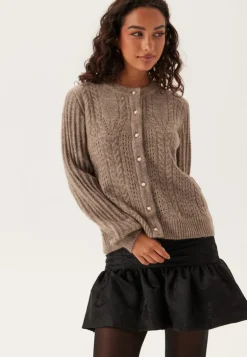 Objflora Re Ls Knit Button Car