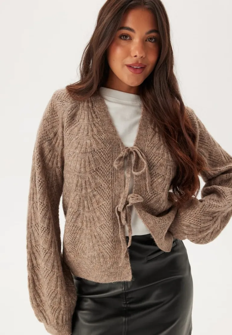 Objflora Re L/S KNIT CARDIGAN