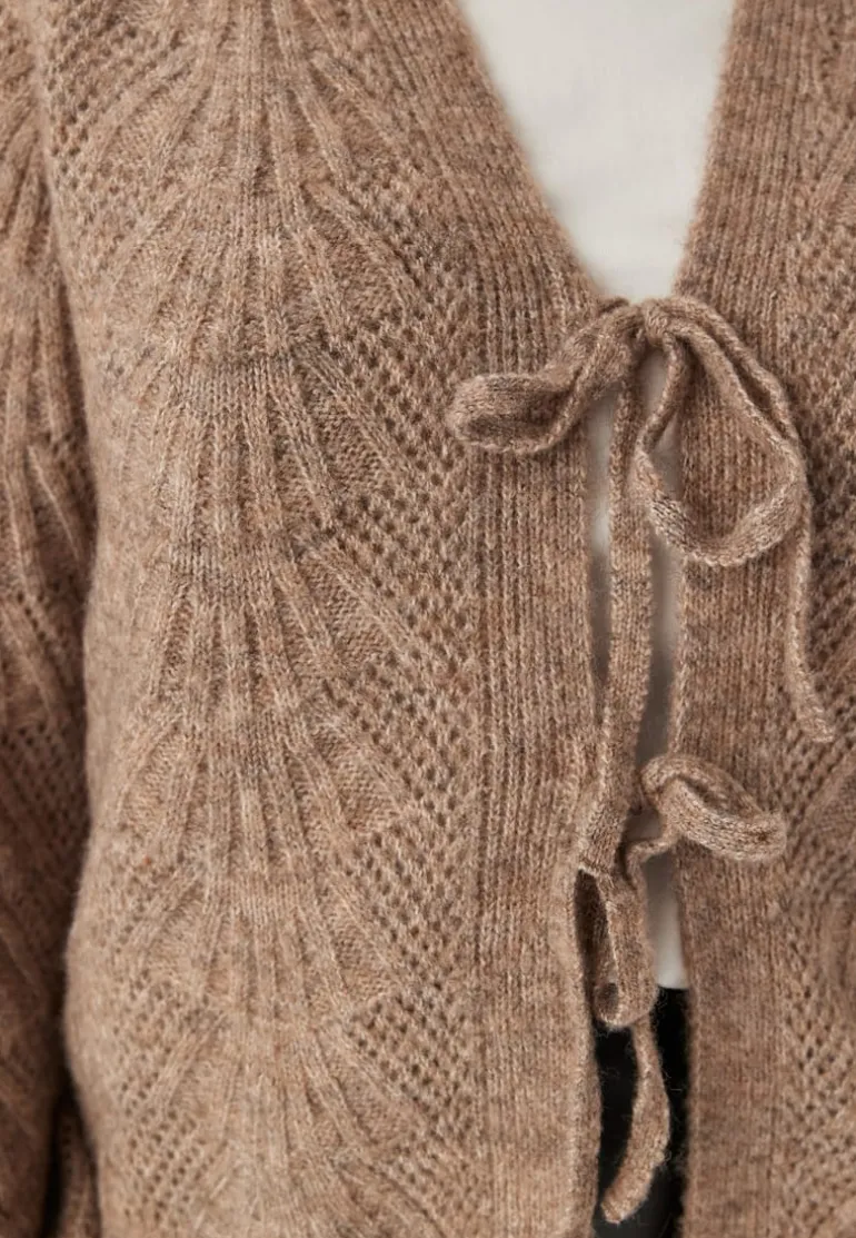 Objflora Re L/S KNIT CARDIGAN