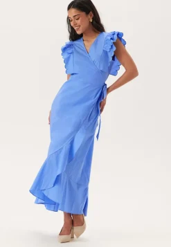 Objhope Papaya S/S WRAP DRESS