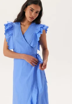 Objhope Papaya S/S WRAP DRESS