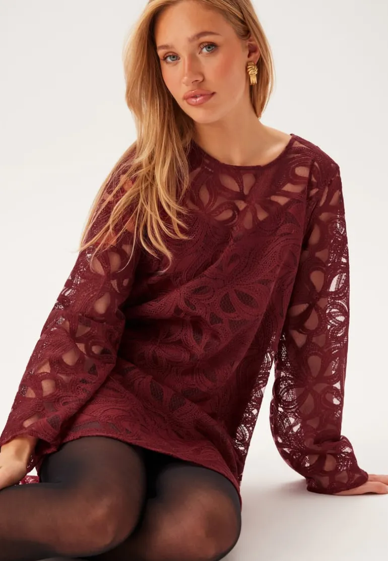 Objrose L/S RE LONG DRESS RE
