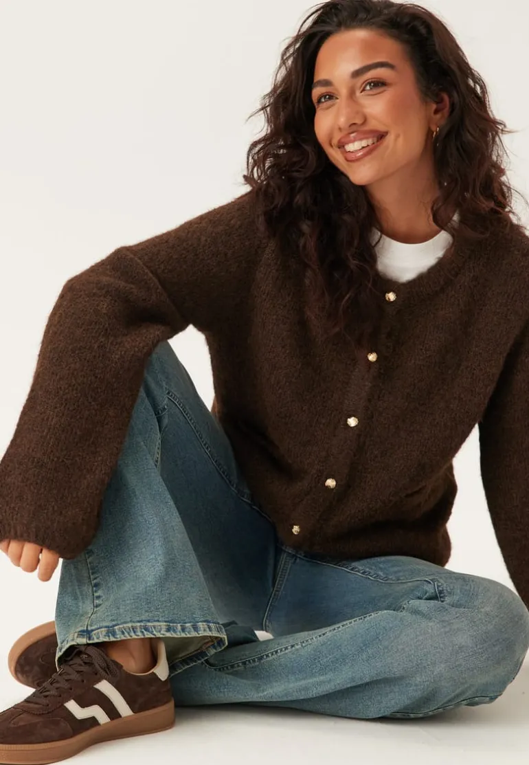 Objsaggia Re L/S KNIT CARDIGAN
