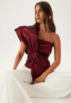 One Shoulder Bow Top