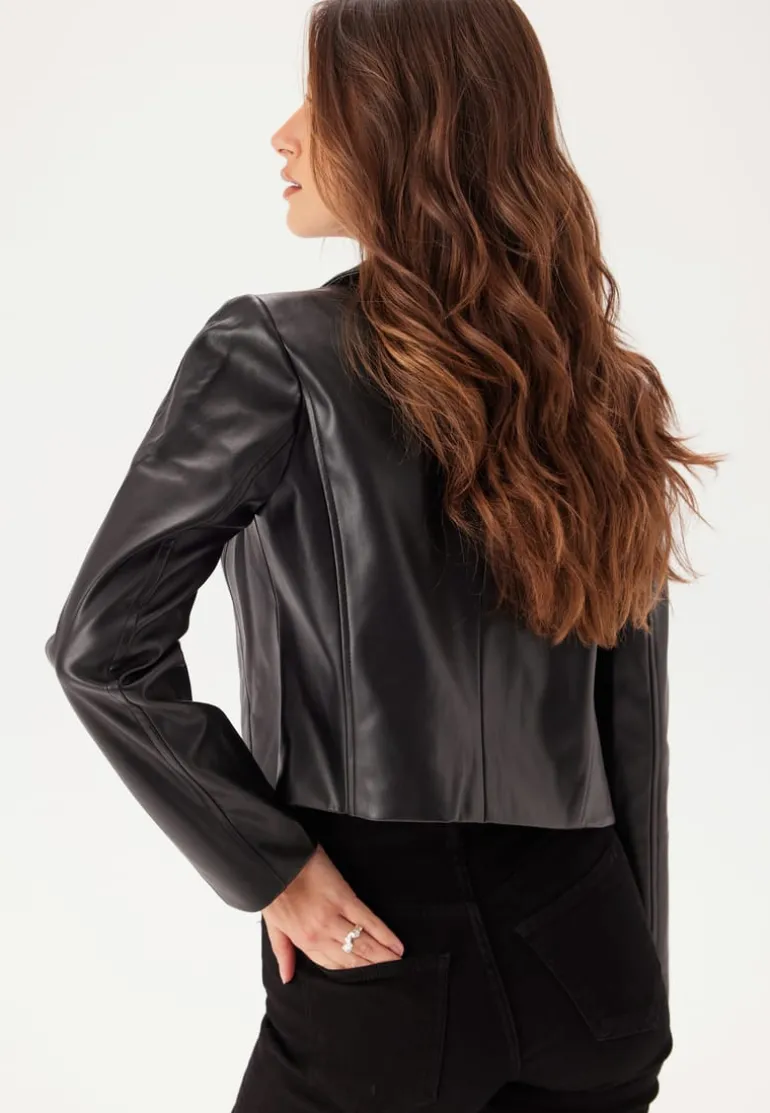 Onlamili L/S ZIP FAUX LEA JACK