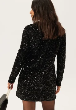 Onlanika Ls Sequins V-neck Dress
