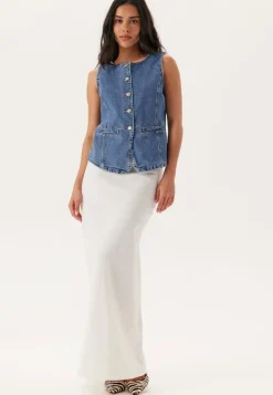 Onlgiulina S/L BUTTON VEST DNM