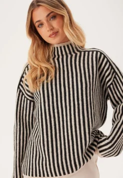 Onlgro Life Ls Stripe High Nec