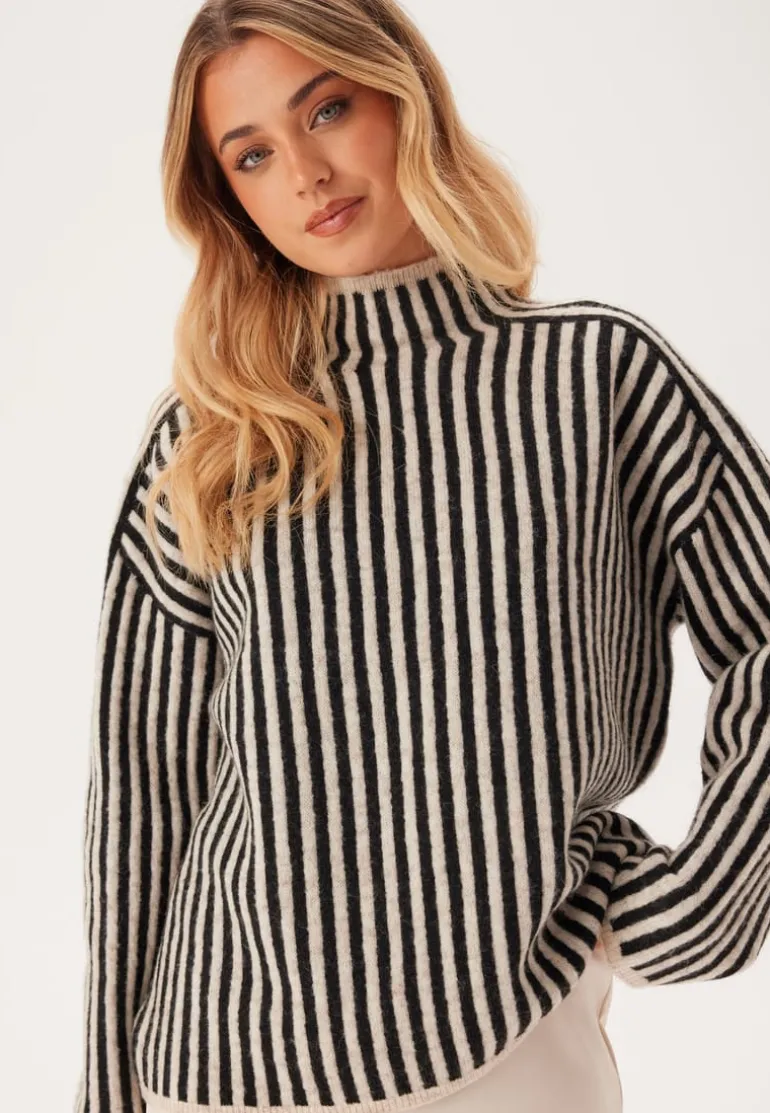 Onlgro Life Ls Stripe High Nec